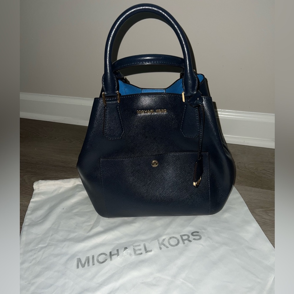 Blue Michael Kors Purse